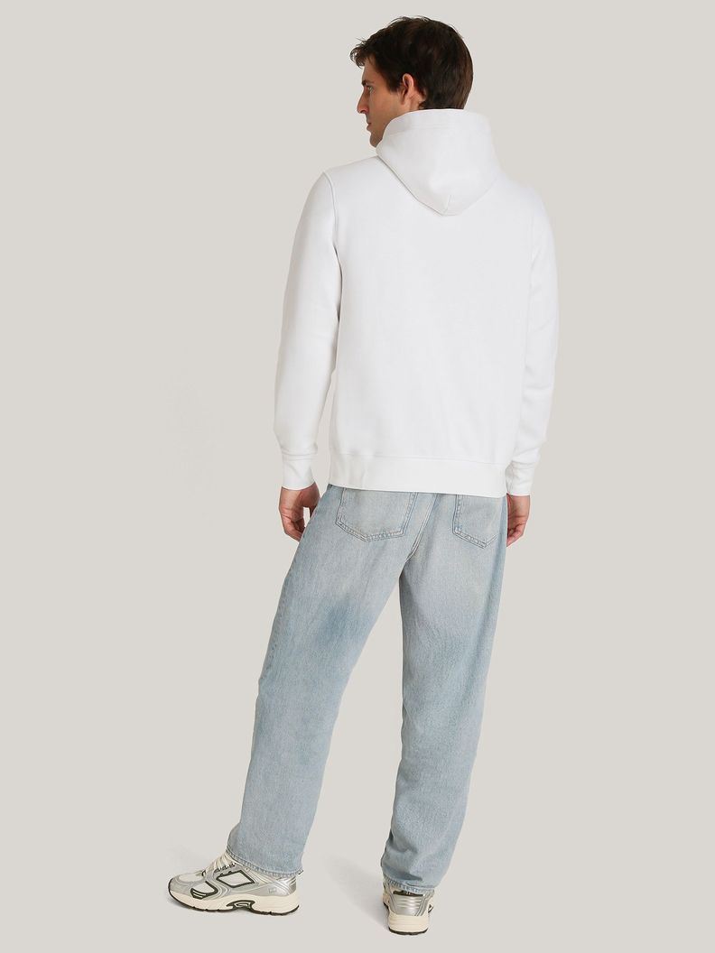 Polerón Hoodie Con Logo Blanco Tommy Hilfiger-2