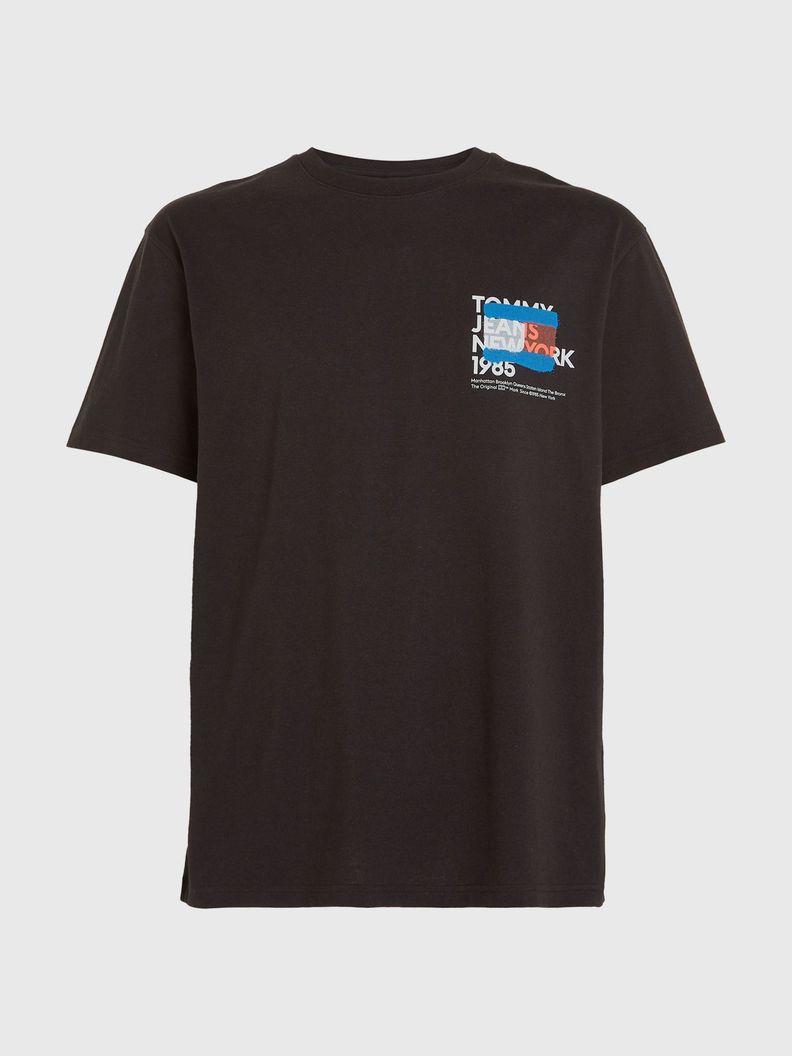 POLERA LOGO DE GRAFITI NEGRO TOMMY JEANS-4