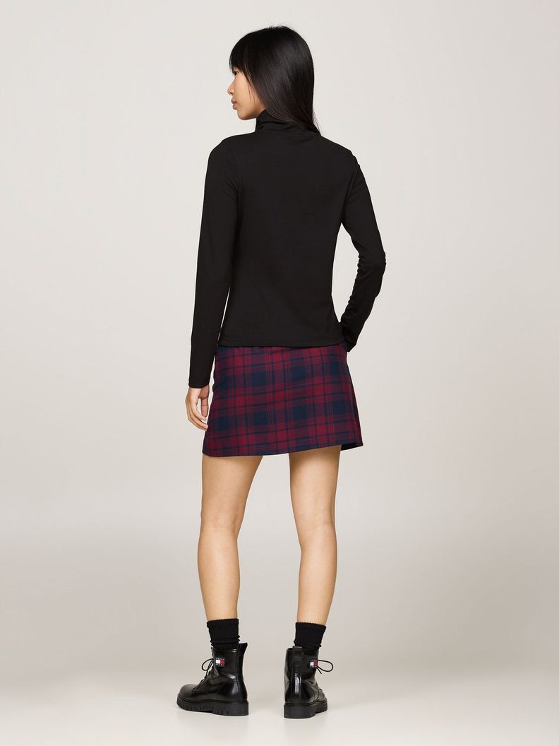 Polera Con Cuello Alto Y Logo Negro Tommy Hilfiger-2
