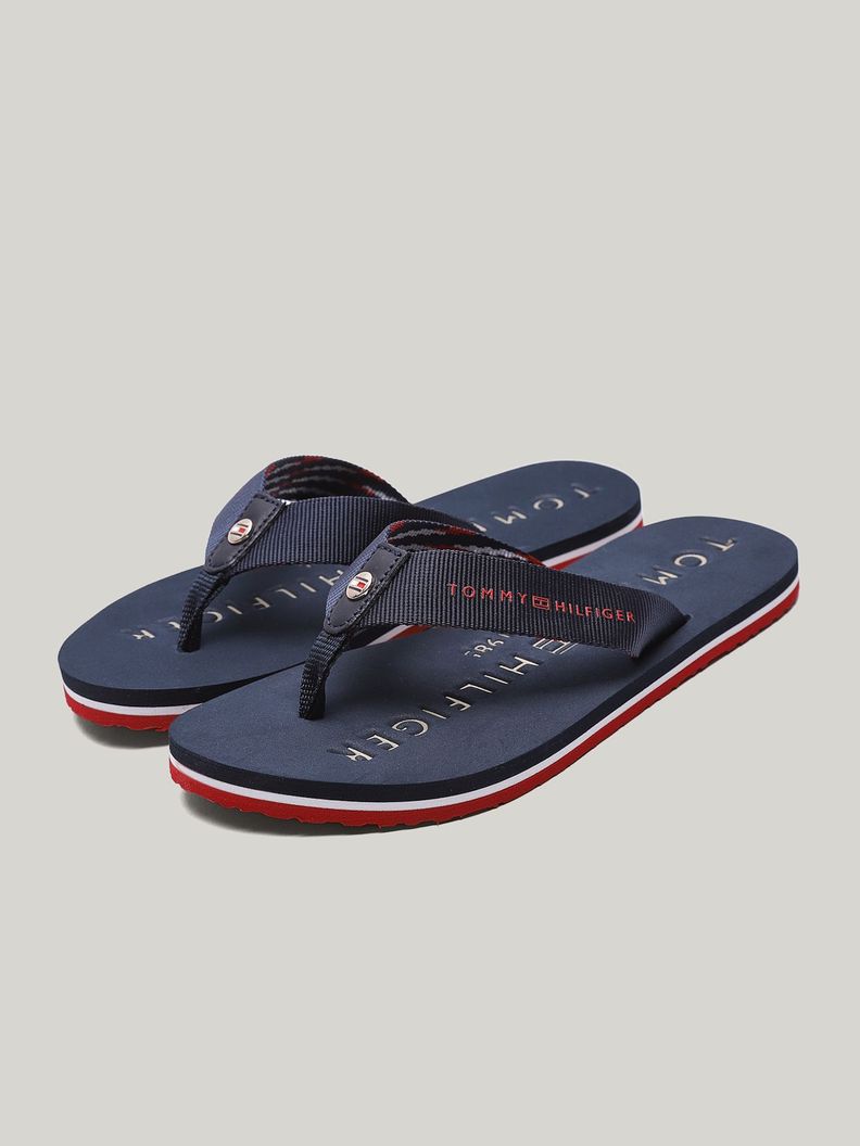 Sandalias Con Logo Solid Azul Tommy Hilfiger-0