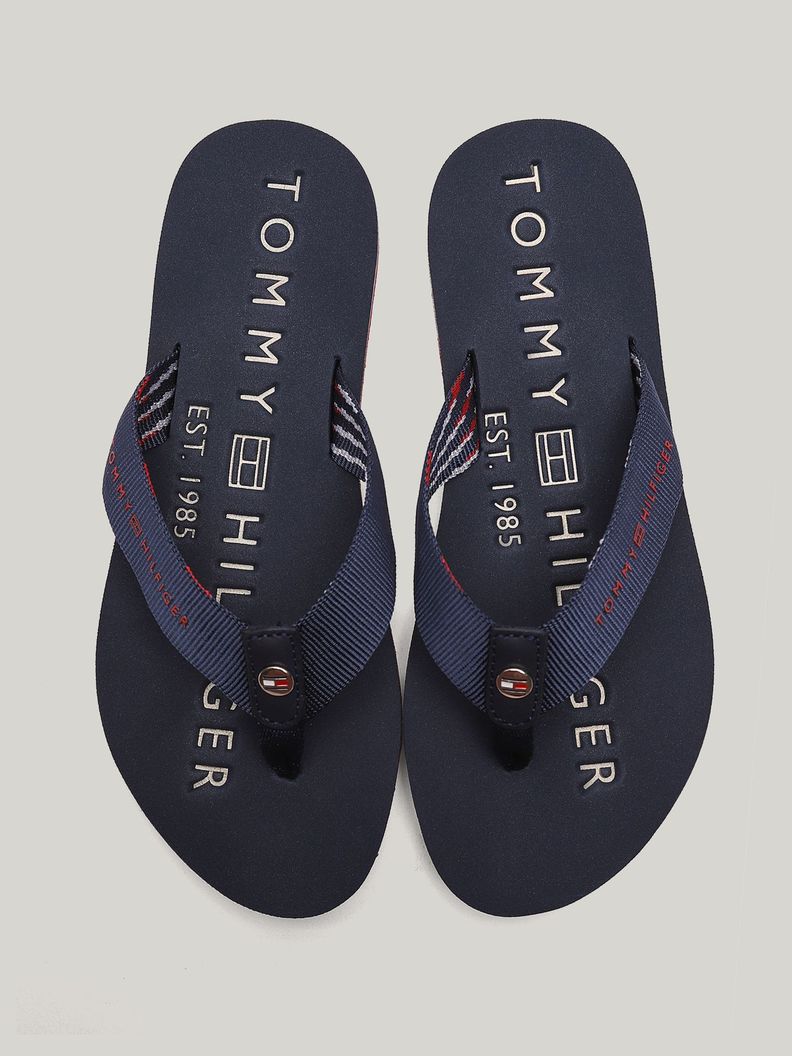 Sandalias Con Logo Solid Azul Tommy Hilfiger-2