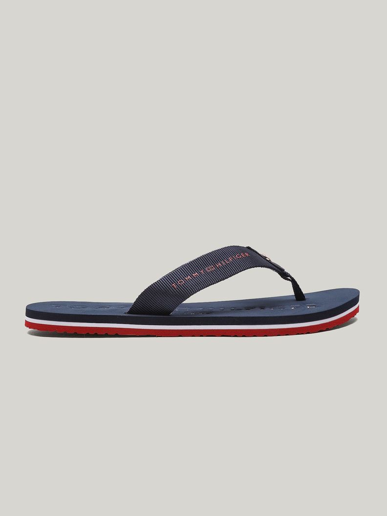 Sandalias Con Logo Solid Azul Tommy Hilfiger-4