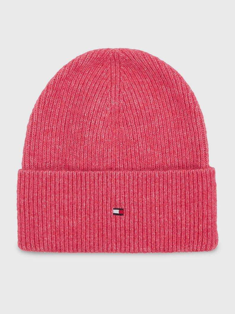 Beanie Essential C Logo Rosado Tommy Hilfiger-0