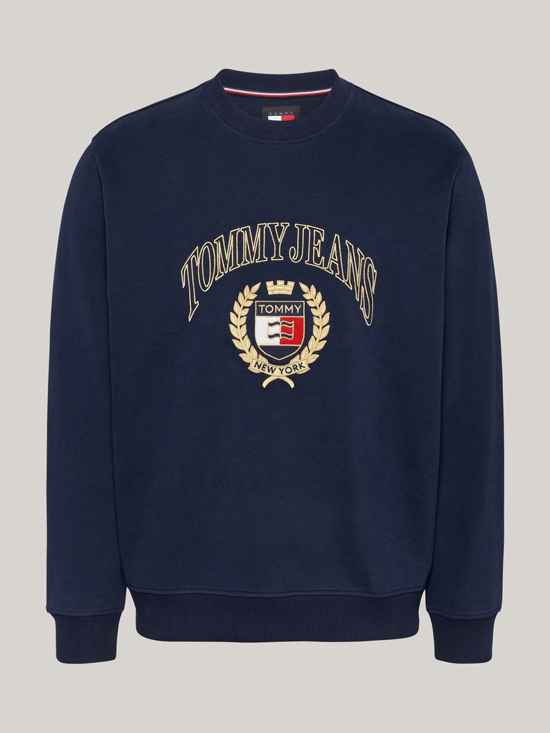Polerón Preppy Crest Con Logo Azul Tommy Hilfiger-4
