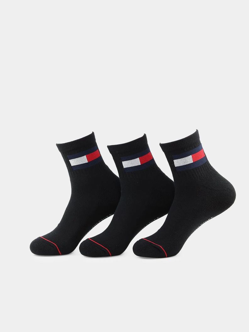 Pack De 3 Pares Calcetines Sport C Negro Tommy Hilfiger-0
