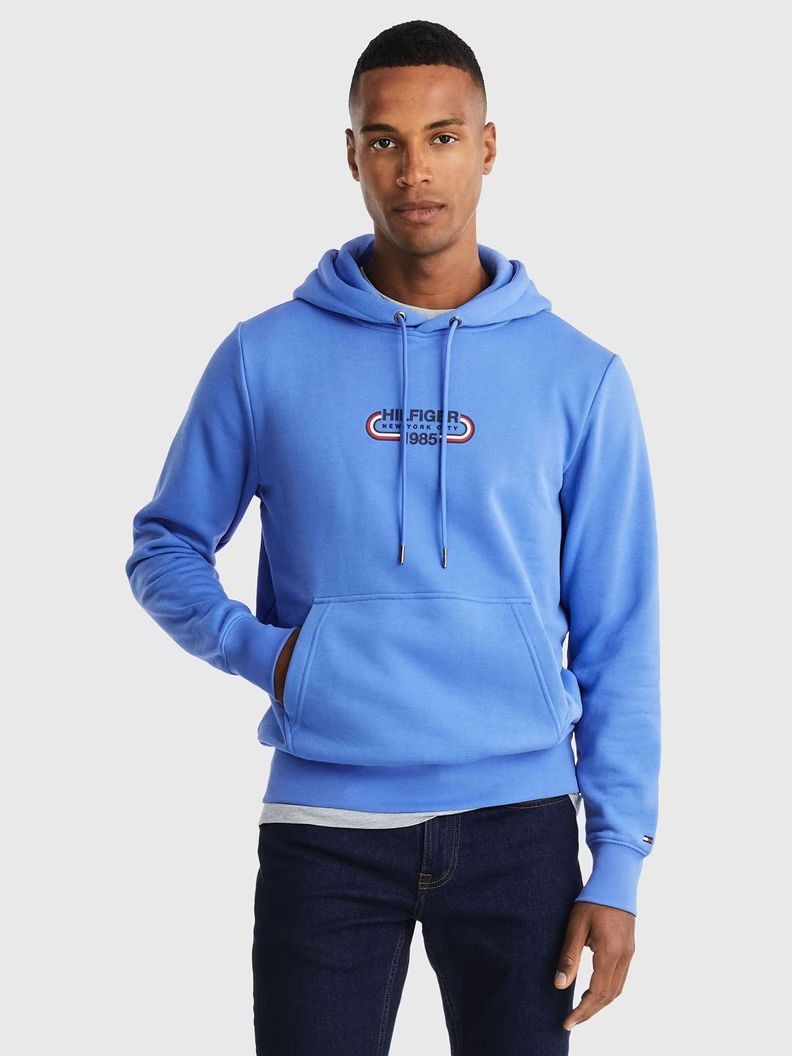 Polerón Hoodie Sport Gráfico Celeste Tommy Hilfiger-0