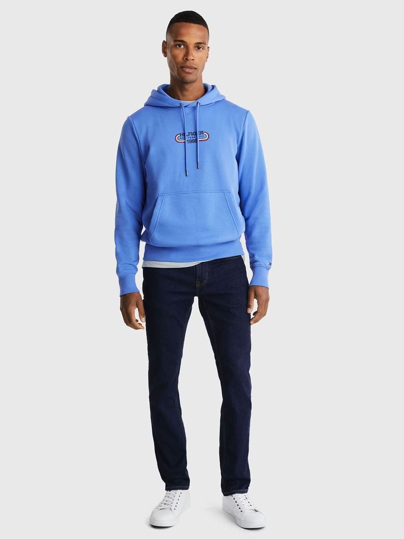 Polerón Hoodie Sport Gráfico Celeste Tommy Hilfiger-1