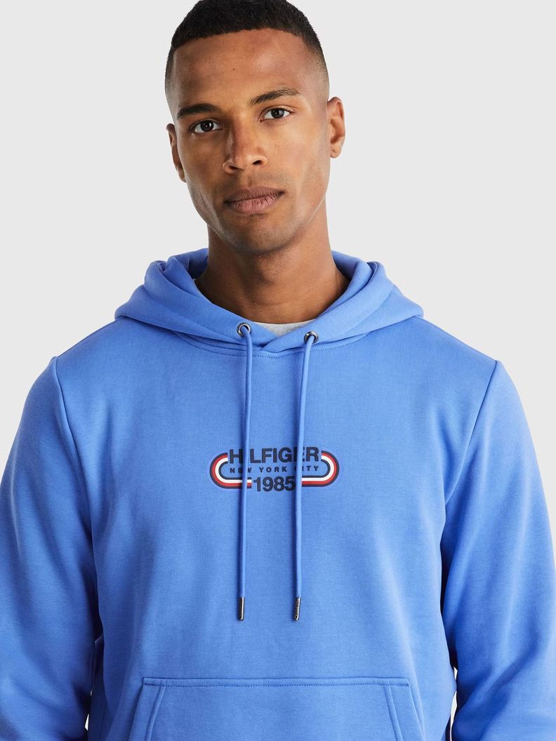 Polerón Hoodie Sport Gráfico Celeste Tommy Hilfiger-3