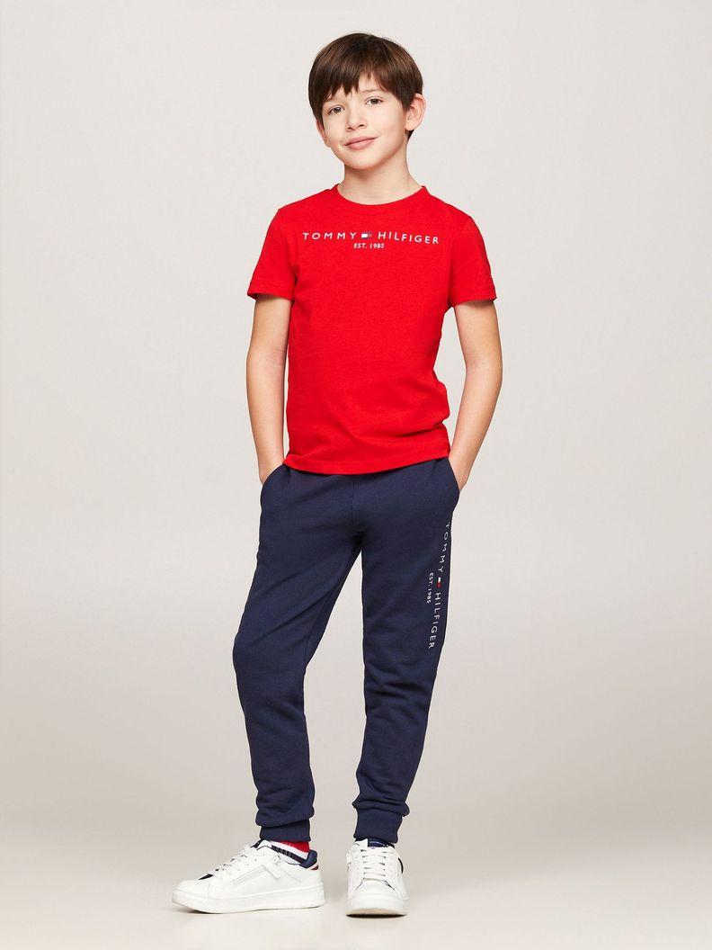 Polera Kids Essential Logo C-Neck Rojo Tommy Hilfiger-1