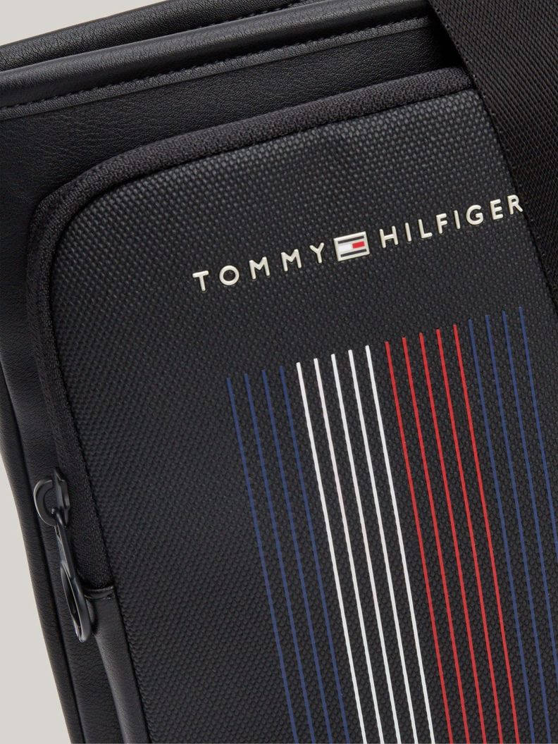 Bolso Global Stripe Logo Metálico Negro Tommy Hilfiger-2