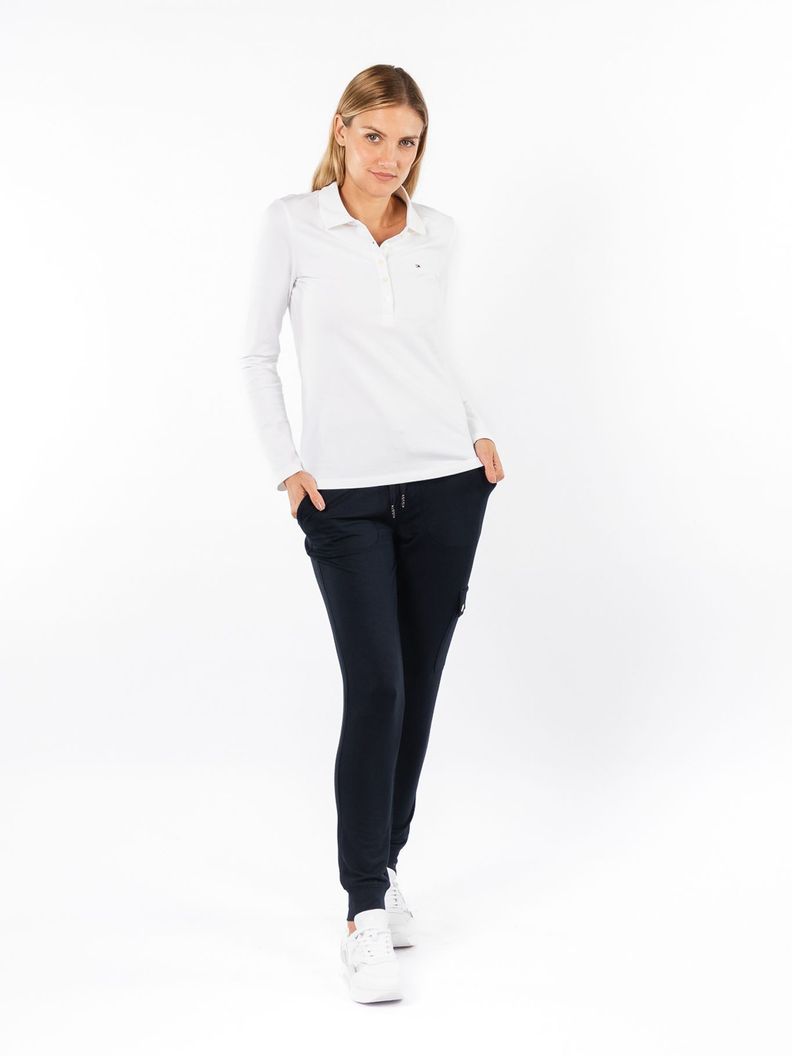 Polo Essential Logo Blanco Tommy Hilfiger