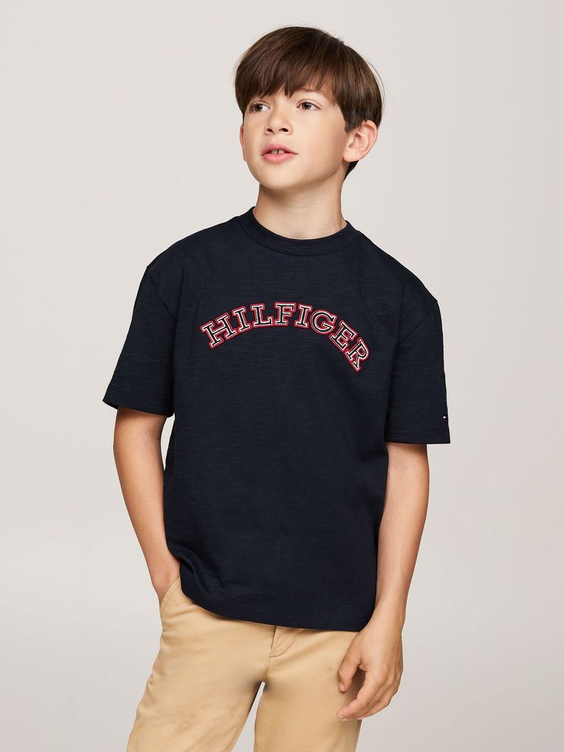 Polera Con Logo Monotipo Azul Tommy Hilfiger-0