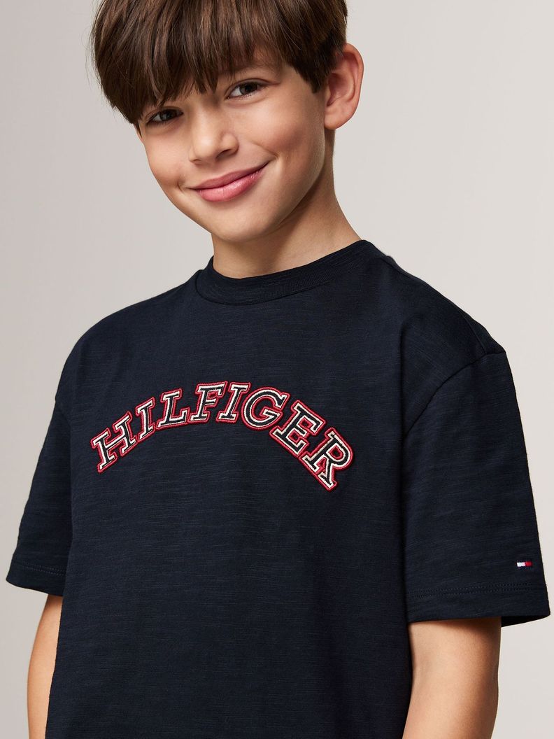 Polera Con Logo Monotipo Azul Tommy Hilfiger-3