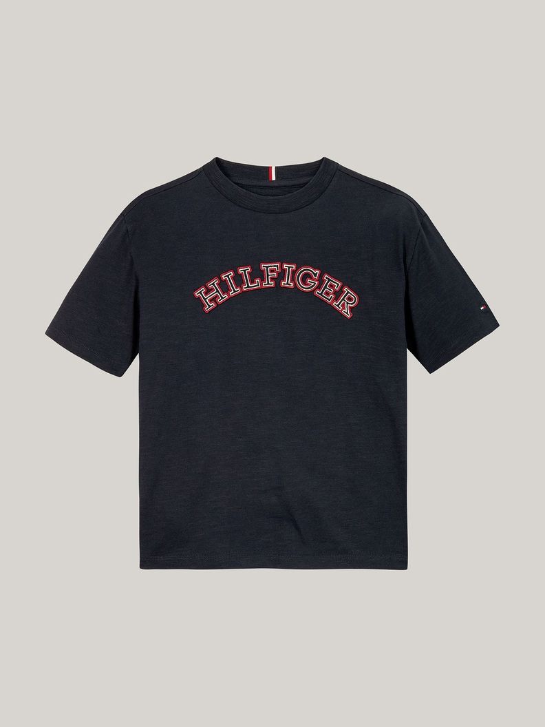 Polera Con Logo Monotipo Azul Tommy Hilfiger-4