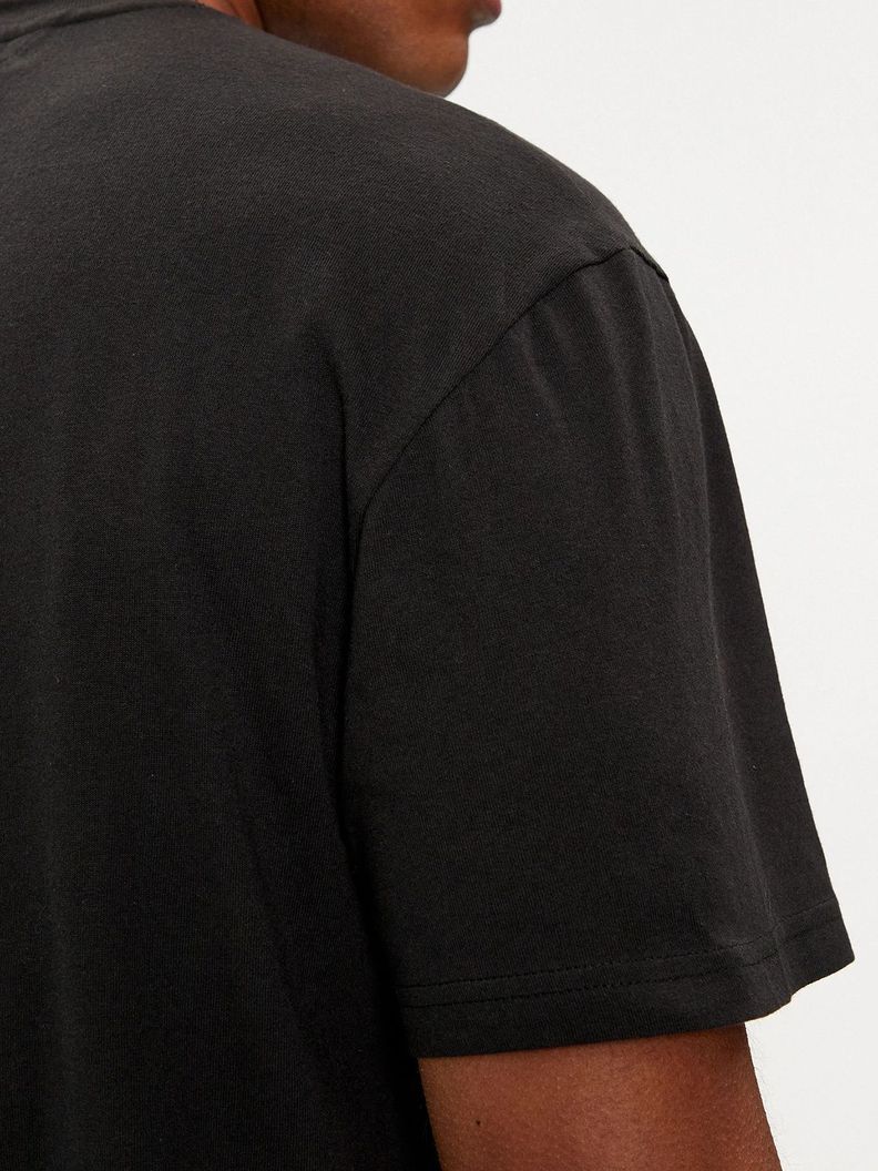 Polera Spray Logo Regular Fit Negro Tommy Jeans-4