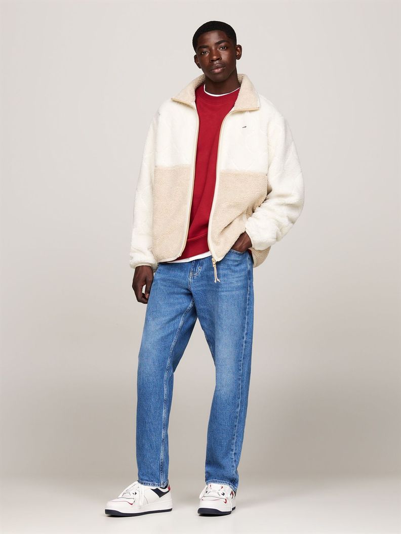 Chaqueta Teddy Essential Con Logo Beige Tommy Hilfiger-1