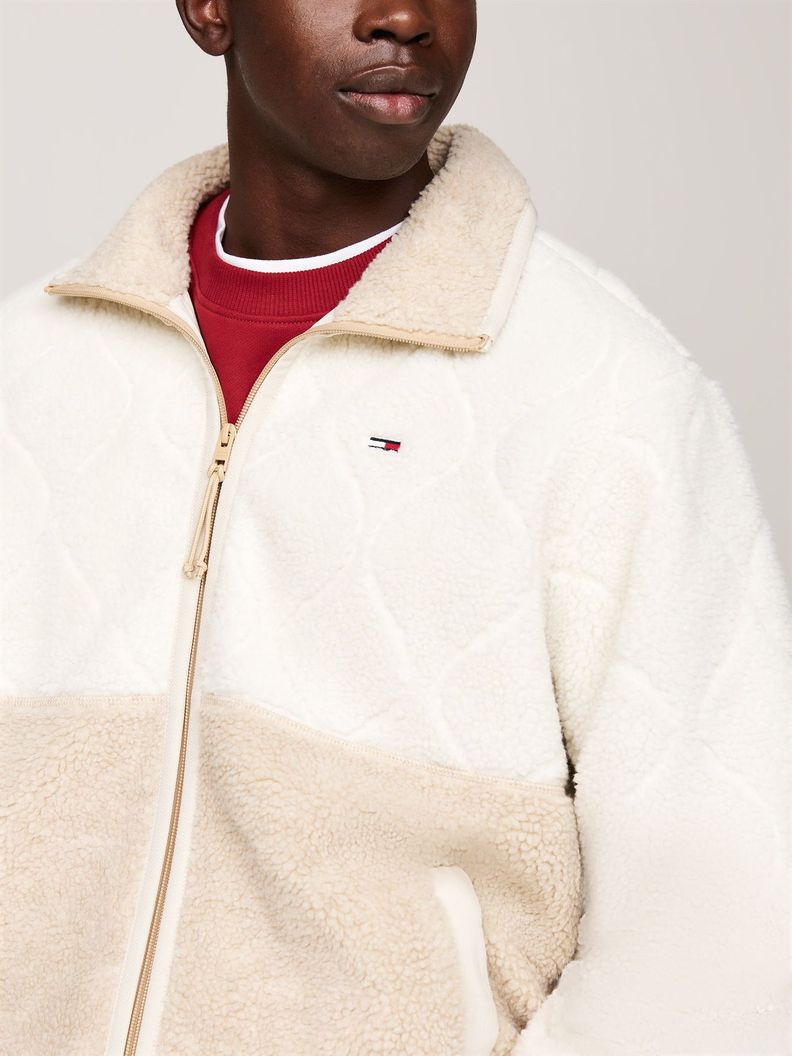 Chaqueta Teddy Essential Con Logo Beige Tommy Hilfiger-3