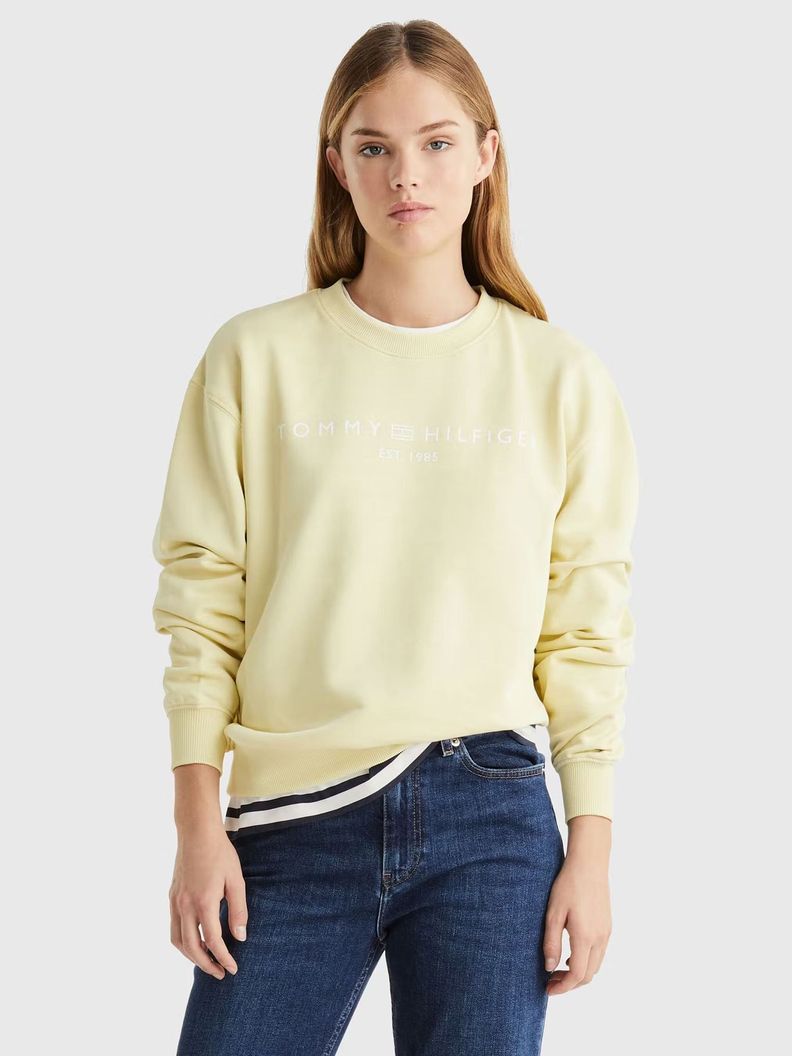 Polerón Modern Con Logo Amarillo Tommy Hilfiger-0