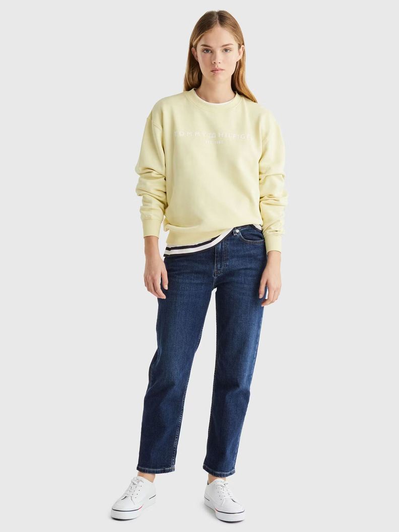 Polerón Modern Con Logo Amarillo Tommy Hilfiger-1