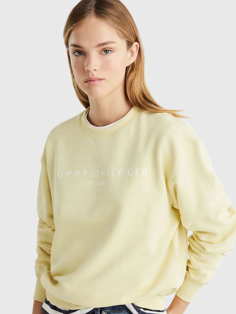 Polerón Modern Con Logo Amarillo Tommy Hilfiger-3