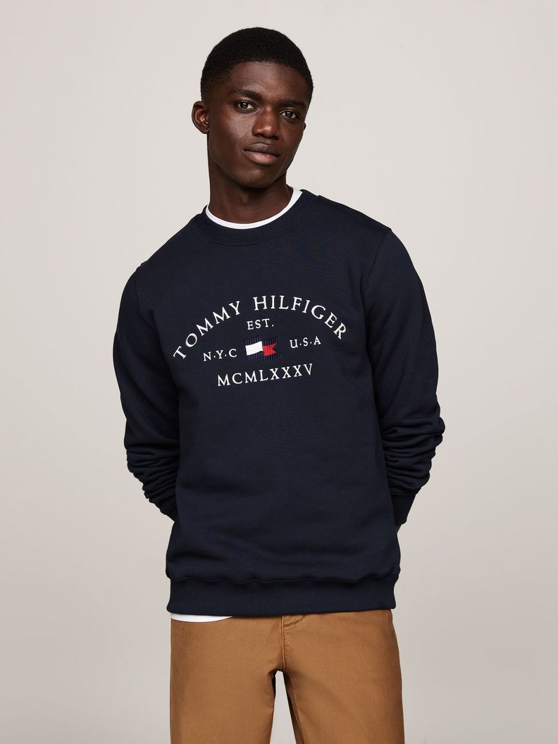 Polerón Nautical Arch Logo Azul Tommy Hilfiger-0