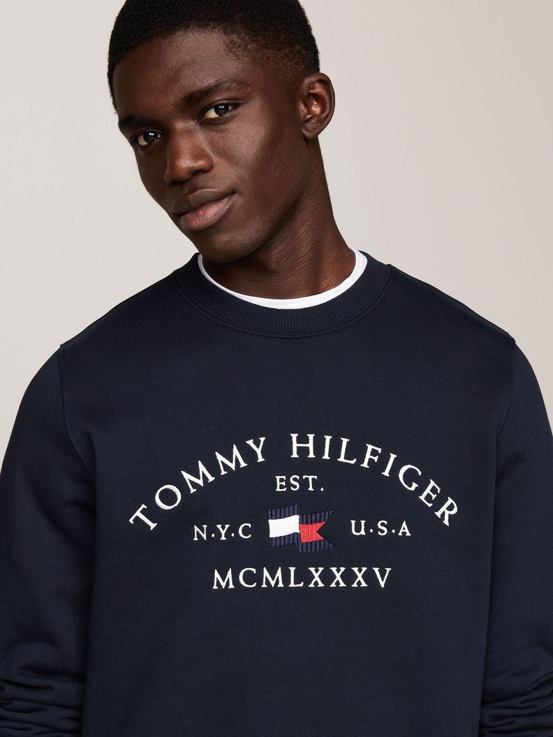 Polerón Nautical Arch Logo Azul Tommy Hilfiger-3