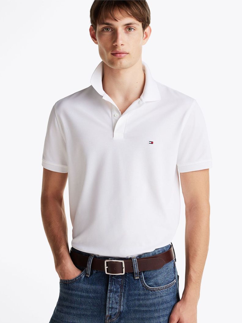 Polo Flex De Corte Regular Blanco Tommy Hilfiger-0