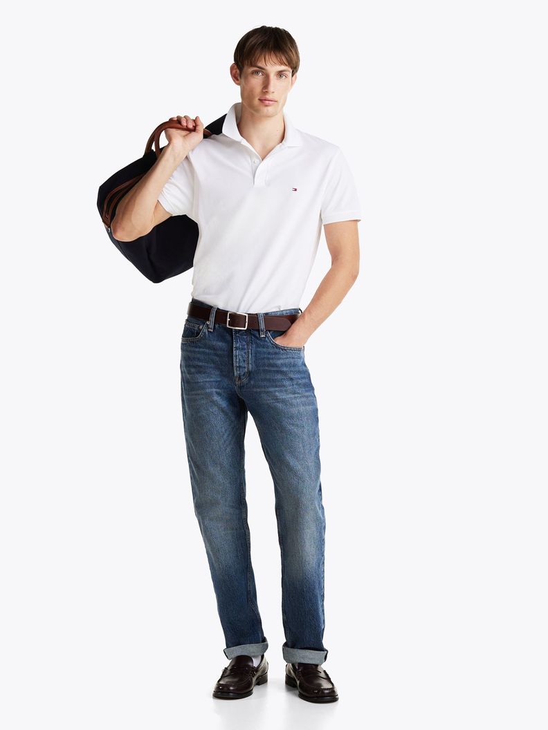 Polo Flex De Corte Regular Blanco Tommy Hilfiger-1