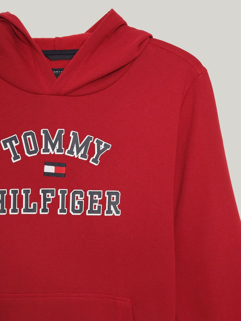 Polerón Hoodie Niño Con Logo Vars Rojo Tommy Hilfiger-2