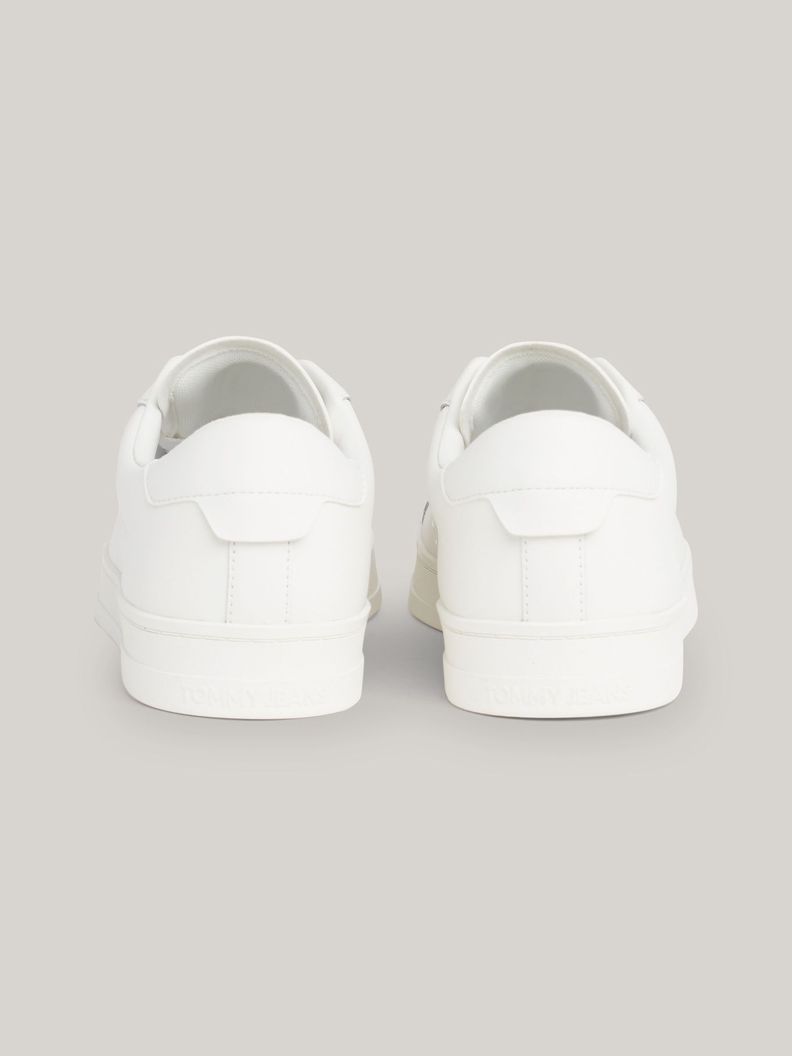 Zapatilla Cuero Cups-ole Con Logo Blanco Tommy Hilfiger-7