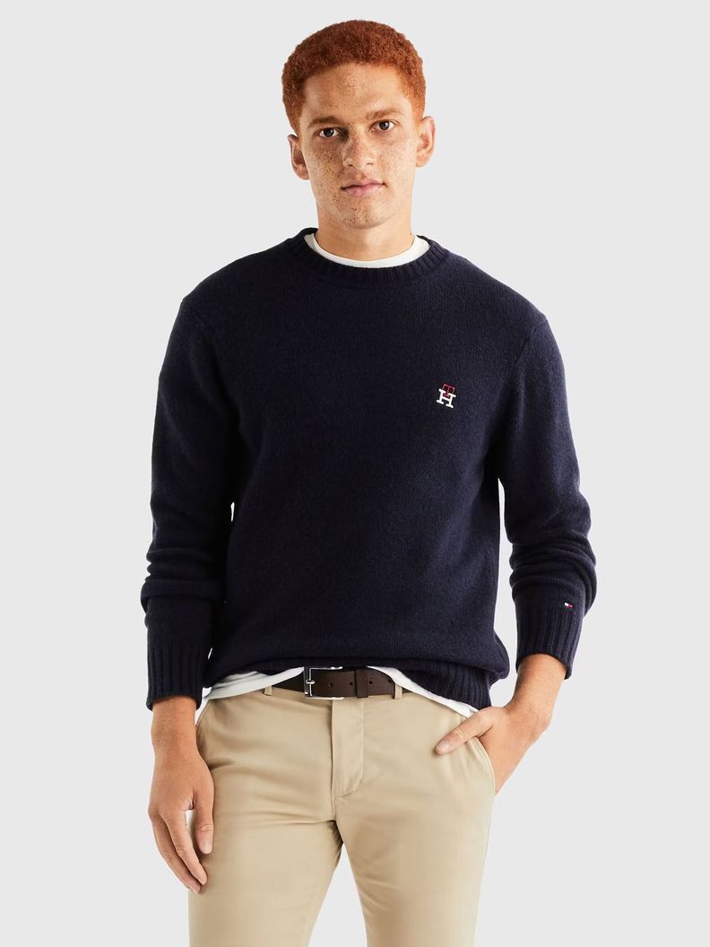 SWEATER LOGO MONOGRAM AZUL TOMMY HILFIGER-0