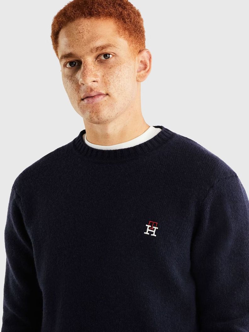 SWEATER LOGO MONOGRAM AZUL TOMMY HILFIGER-3