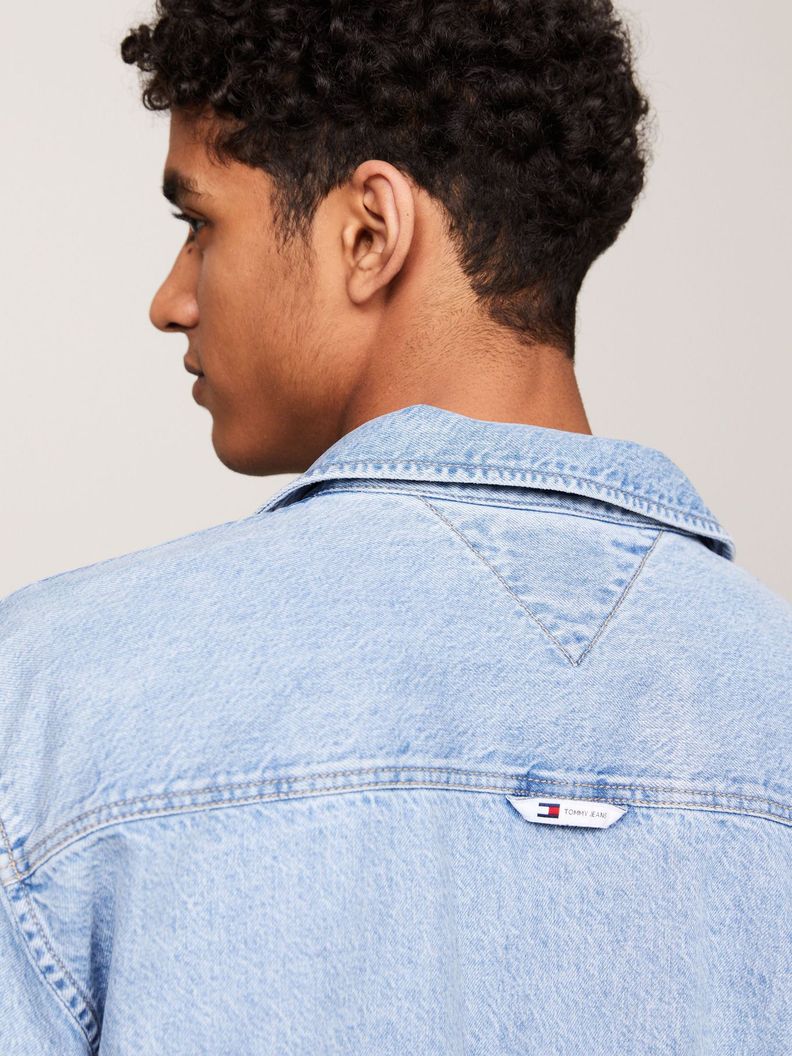 Sobrecamisa Explorer Luxe Con Logo Celeste Tommy Jeans-5
