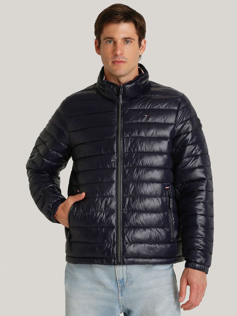 Parka Polished Con Logo Azul Tommy Hilfiger-0