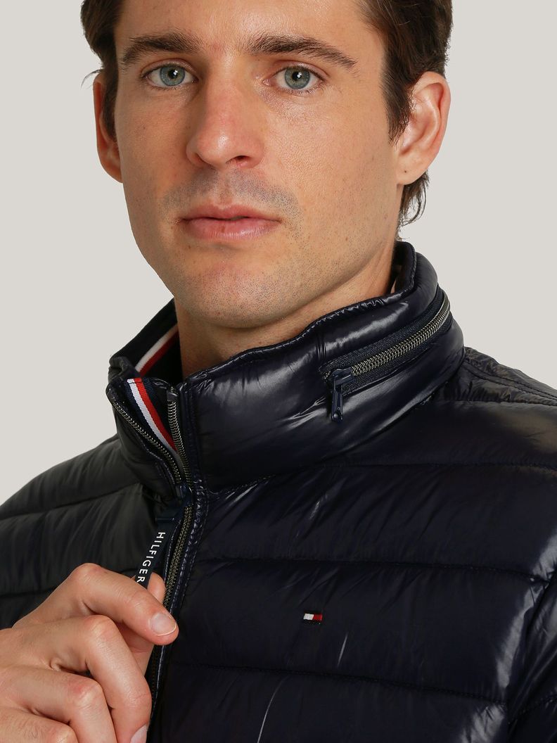 Parka Polished Con Logo Azul Tommy Hilfiger-3