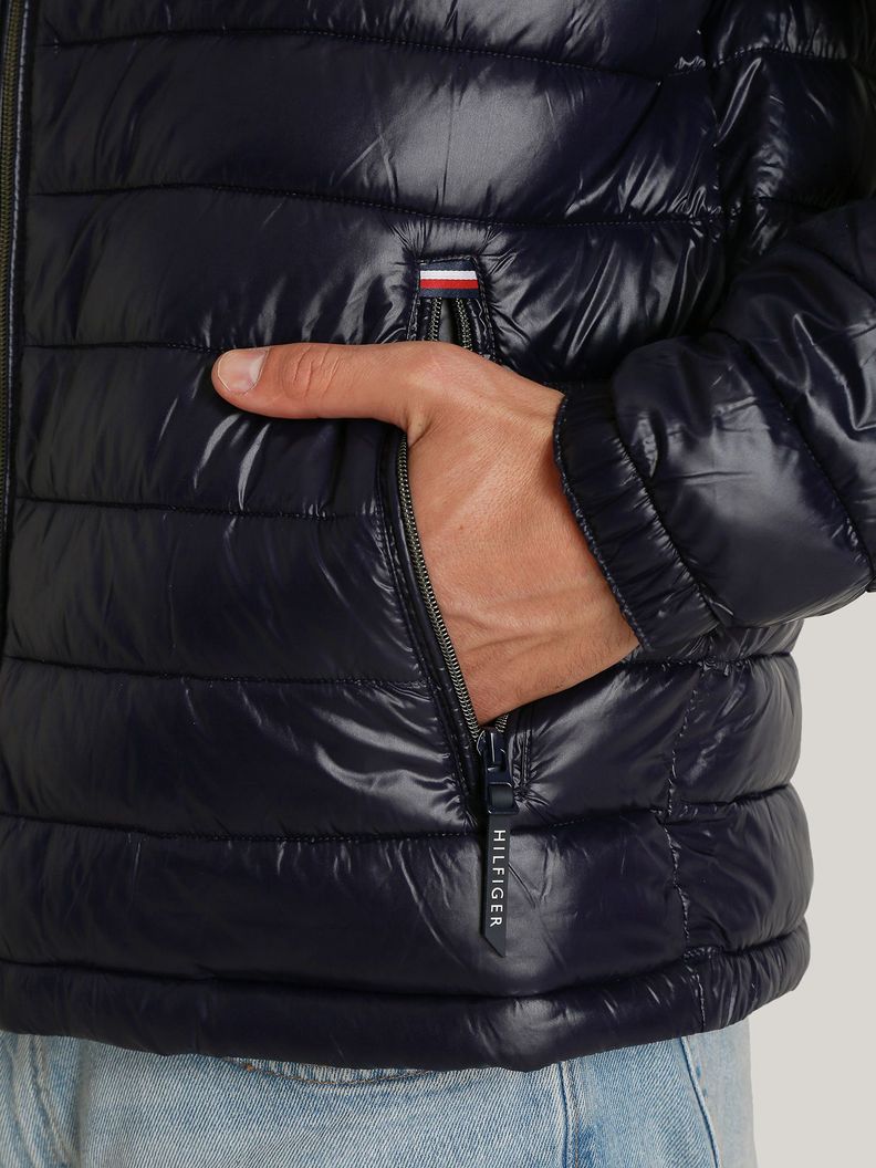 Parka Polished Con Logo Azul Tommy Hilfiger-4