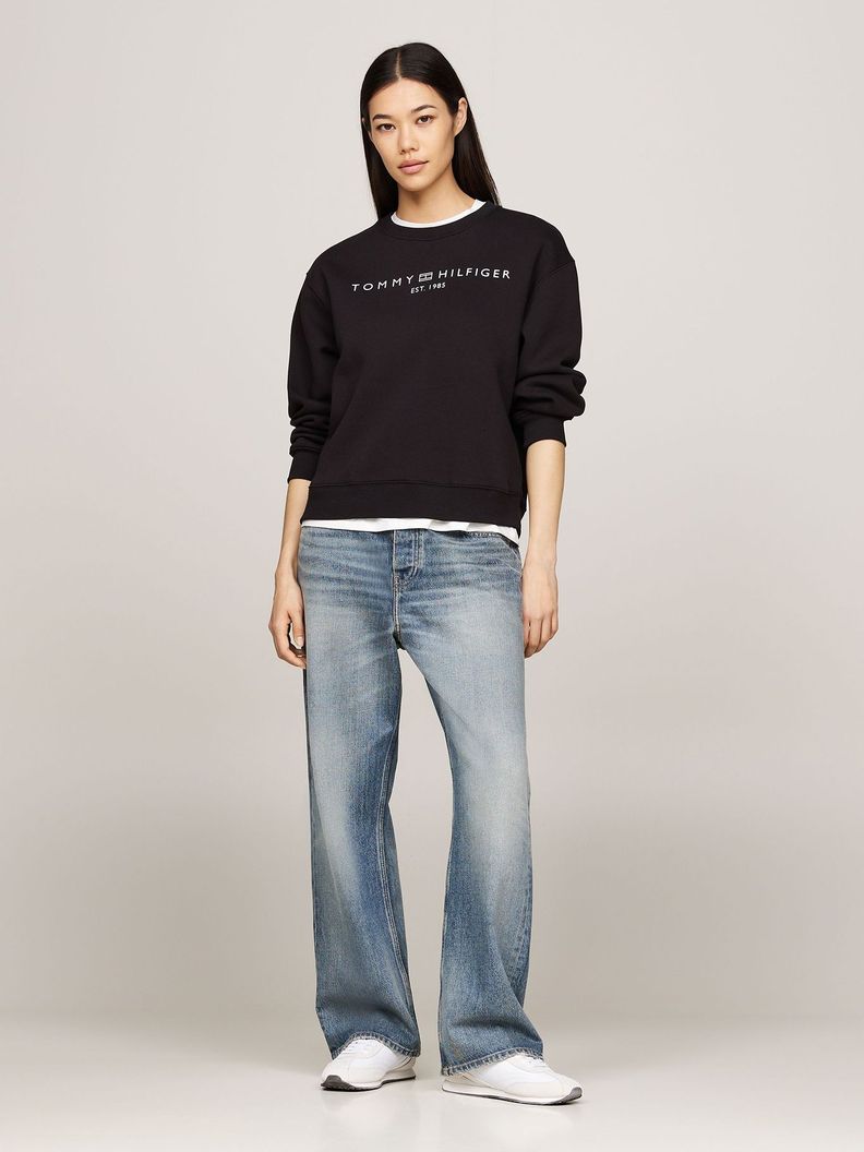 Polerón Modern Con Logo Negro Tommy Hilfiger-1