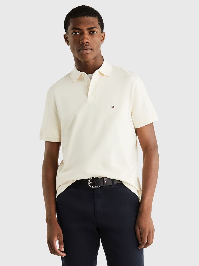 Polo Im 1985 Regular Fit Beige Tommy Hilfiger-0