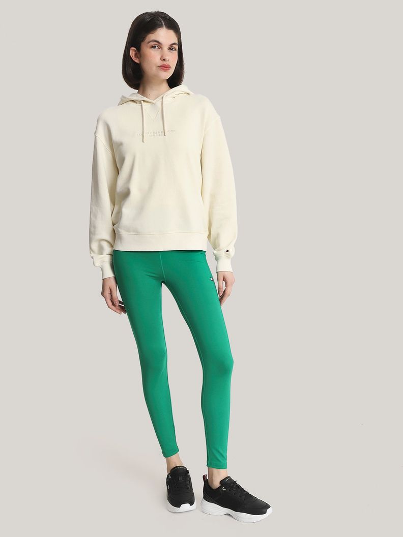 Polerón Hoodie Logo Tonal Bordado Beige Tommy Hilfiger-1