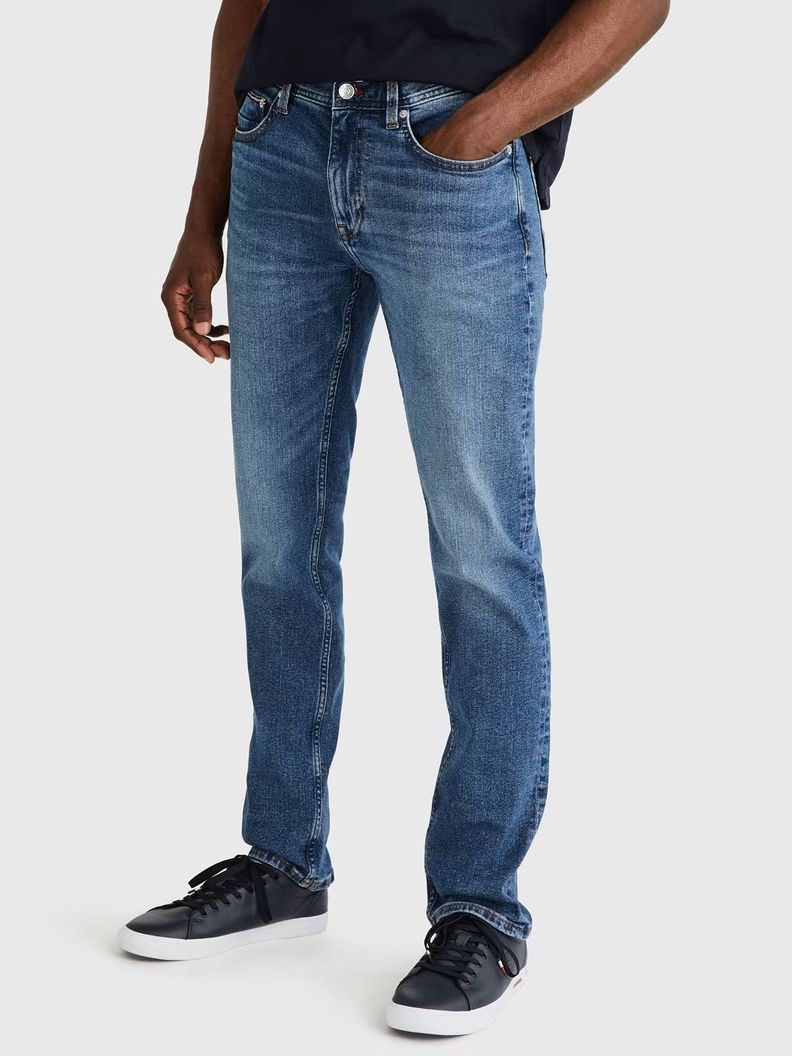 Jeans Denton Flex Efecto Desgastado Azul Tommy Hilfiger-0