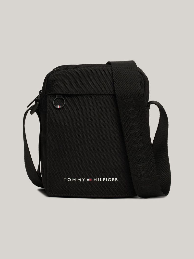 Bolso Reporter Solid Con Logo Negro Tommy Hilfiger-0