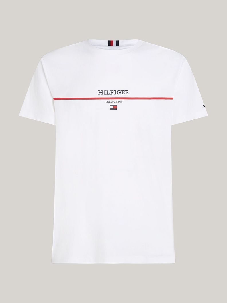 Polera Con Logo Stripe Blanco Tommy Hilfiger-4