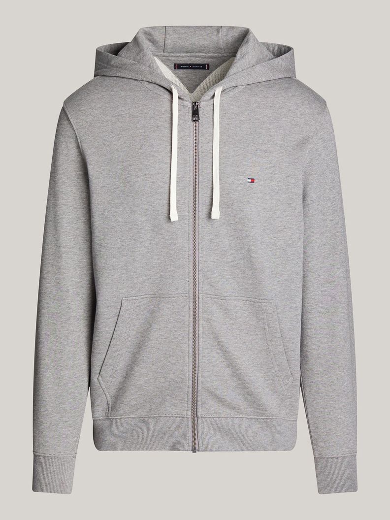 Polerón Hoodie Solic Con Cremallera Gris Tommy Hilfiger-4
