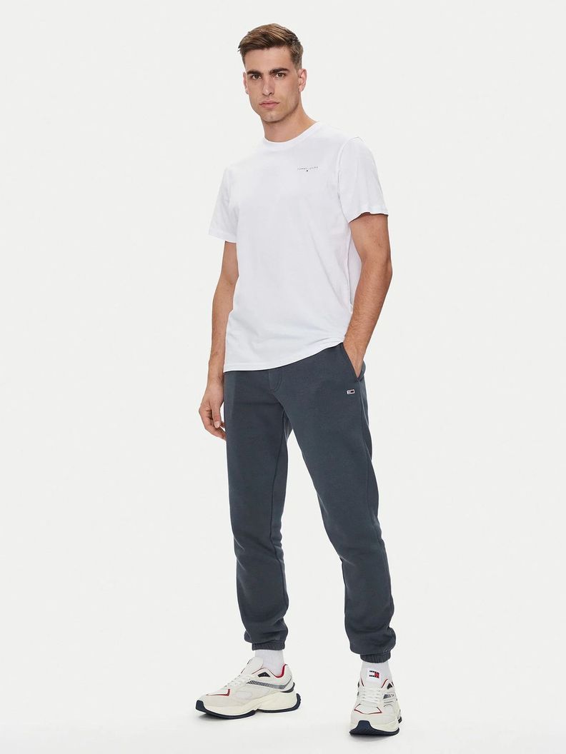 Polera Logo Slim Fit Blanco Tommy Jeans-1