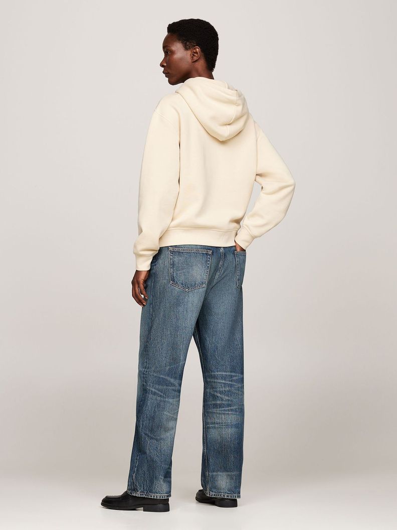 Polerón Hoodie Con Logo Bordado Beige Tommy Hilfiger-2