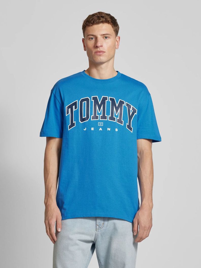 Polera  Archive Varsity Logo Celeste Tommy Jeans-0