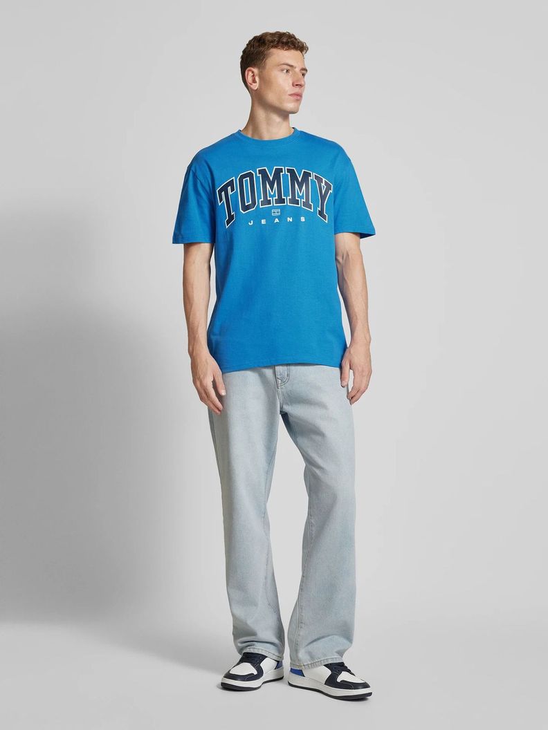 Polera  Archive Varsity Logo Celeste Tommy Jeans-1