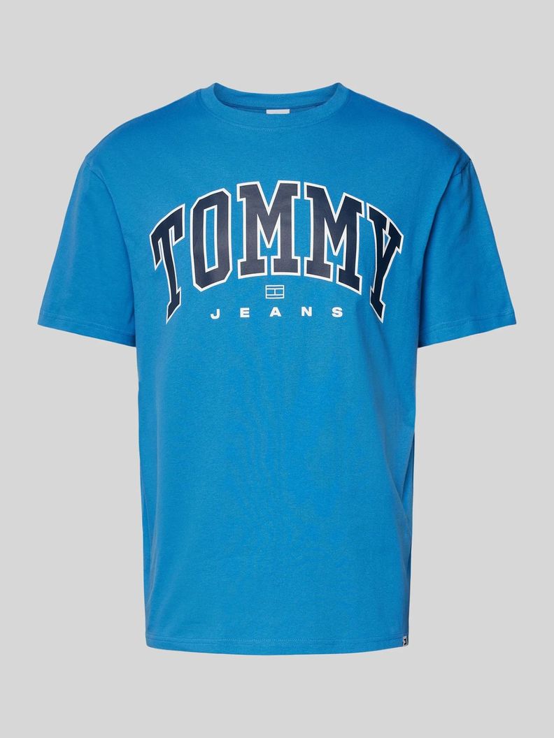 Polera  Archive Varsity Logo Celeste Tommy Jeans-4