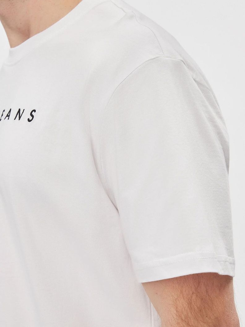 Polera Regular Linear Logo Blanco Tommy Jeans-4