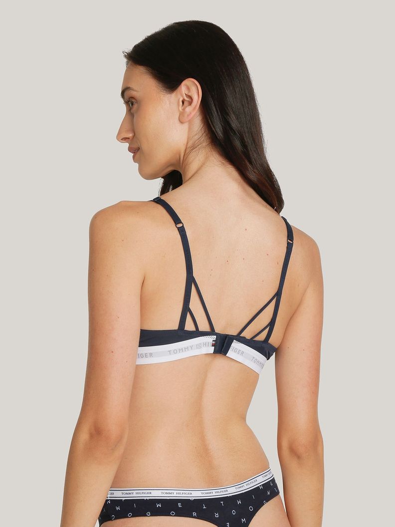 Brassier Con Logo Push Up Azul Tommy Hilfiger-2